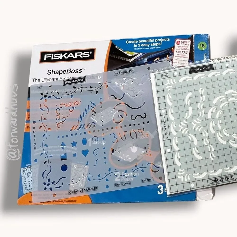 Fiskars ShapeBoss Embossing System – See Listing for Included Items